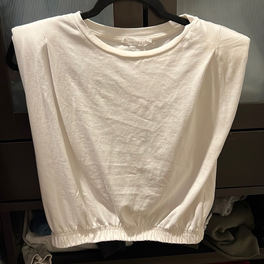 White crop top